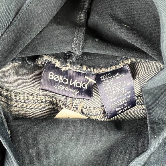 Bella Vida Maternity Jeans Womens Size XL Bootcut Dark Wash - Picture 5 of 9